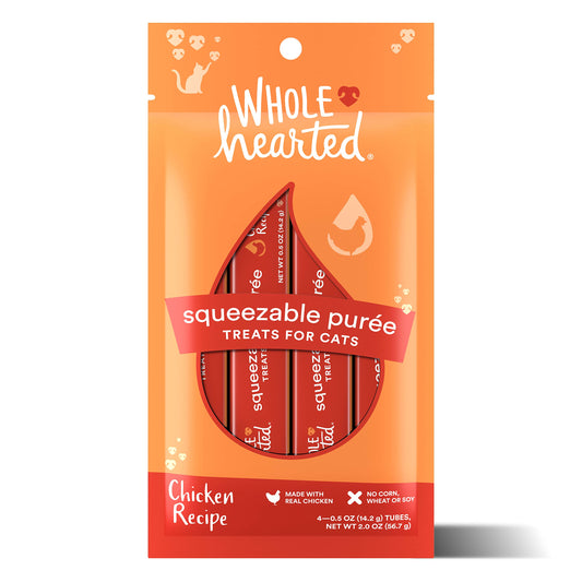 WholeHearted Chicken Puree Cat Treats 4-Pack