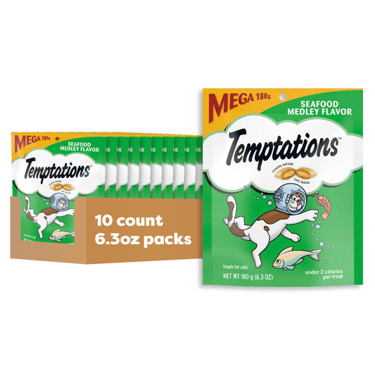 TEMPTATIONS Seafood Treat Mega-Pack 180g